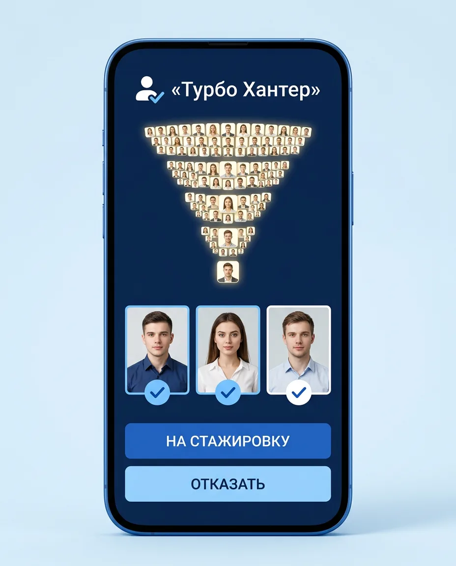 Воронка отбора кандидатов Турбо Хантер